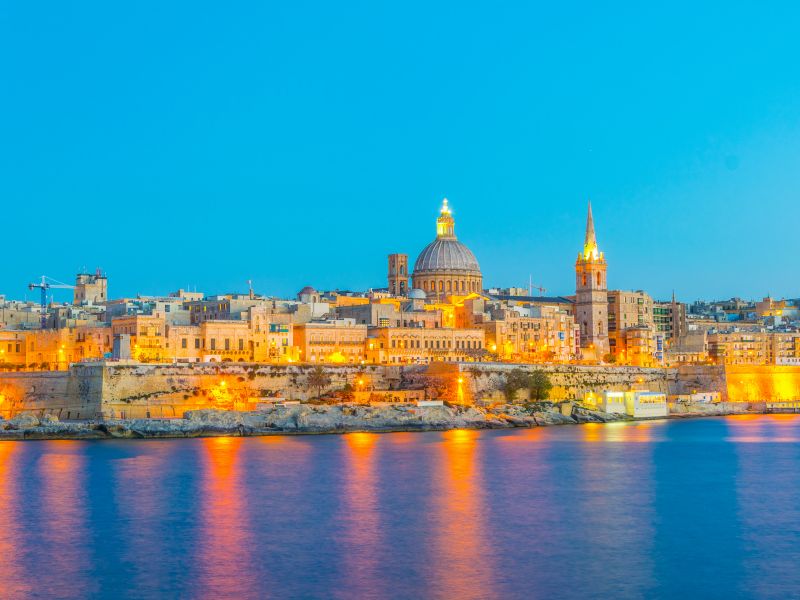 <p>lucine di notte, Malta</p>